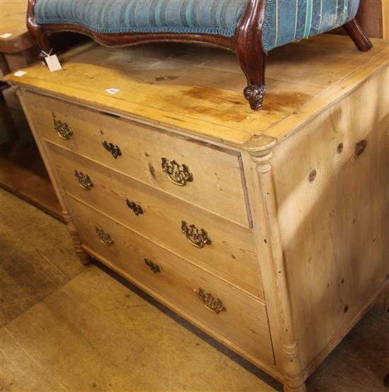 French pine chest of drawers